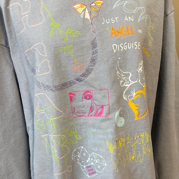 Boys Lie Sky Blue Graphic Sweatshirt - Picture 4 of 6